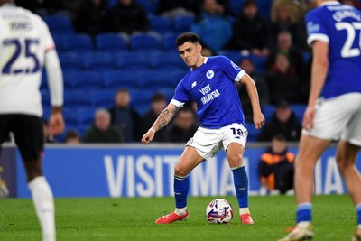 110325 - Cardiff City v Luton Town - Sky Bet Championship - Alex Robertson of Cardiff City