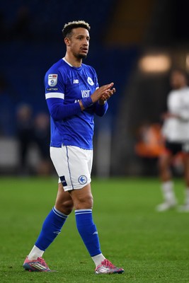 110325 - Cardiff City v Luton Town - Sky Bet Championship - Dejected Callum Robinson of Cardiff City at full time