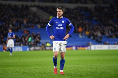 110325 - Cardiff City v Luton Town - Sky Bet Championship - Aaron Ramsey of Cardiff City