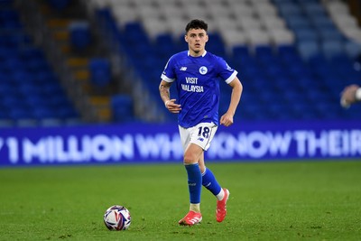 110325 - Cardiff City v Luton Town - Sky Bet Championship - Alex Robertson of Cardiff City