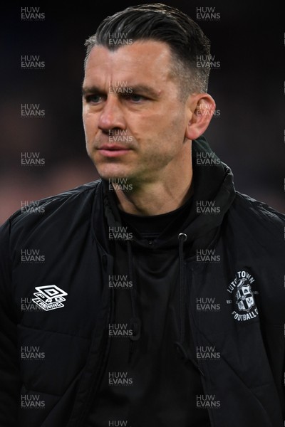 110325 - Cardiff City v Luton Town - Sky Bet Championship - Matthew Bloomfield, Luton Manager