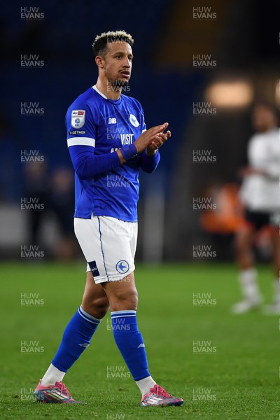 110325 - Cardiff City v Luton Town - Sky Bet Championship - Dejected Callum Robinson of Cardiff City at full time