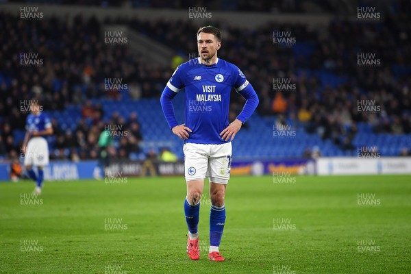 110325 - Cardiff City v Luton Town - Sky Bet Championship - Aaron Ramsey of Cardiff City