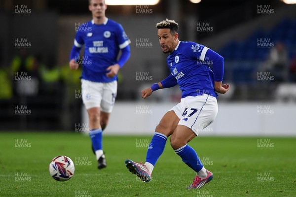 110325 - Cardiff City v Luton Town - Sky Bet Championship - Callum Robinson of Cardiff City