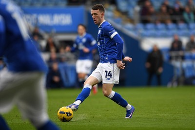 140226 - Cardiff City v Luton Town - Sky Bet League 1 - David Turnbull of Cardiff City