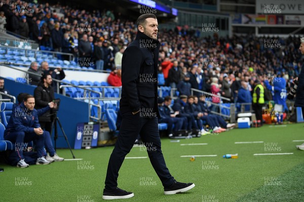 140226 - Cardiff City v Luton Town - Sky Bet League 1 - Jack Wilshire, Luton Manager