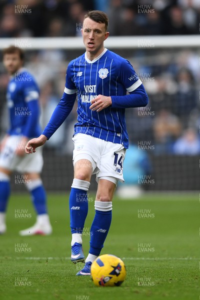 140226 - Cardiff City v Luton Town - Sky Bet League 1 - David Turnbull of Cardiff City