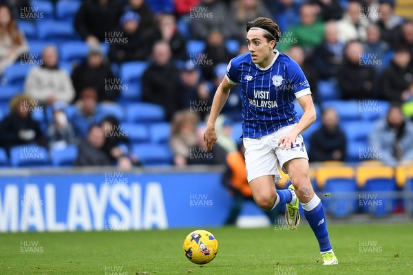 140226 - Cardiff City v Luton Town - Sky Bet League 1 - Joel Colwill of Cardiff City