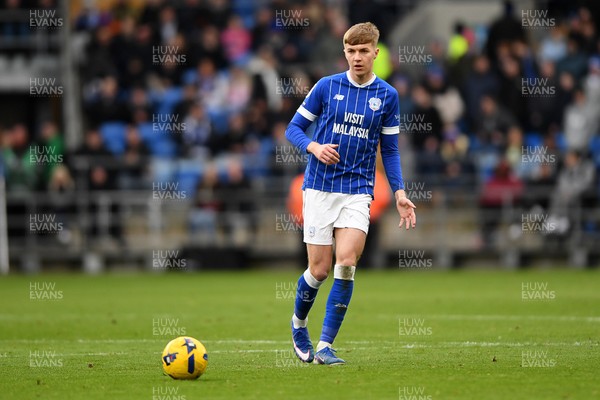 140226 - Cardiff City v Luton Town - Sky Bet League 1 - Joel Bagan of Cardiff City