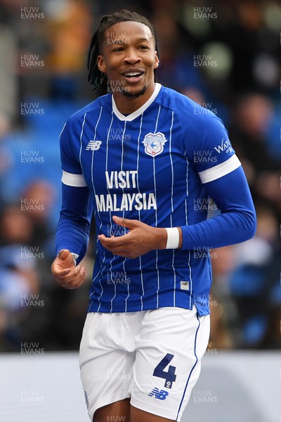 140226 - Cardiff City v Luton Town - Sky Bet League 1 - Gabriel Osho of Cardiff City