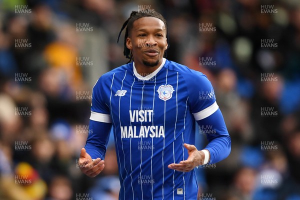 140226 - Cardiff City v Luton Town - Sky Bet League 1 - Gabriel Osho of Cardiff City