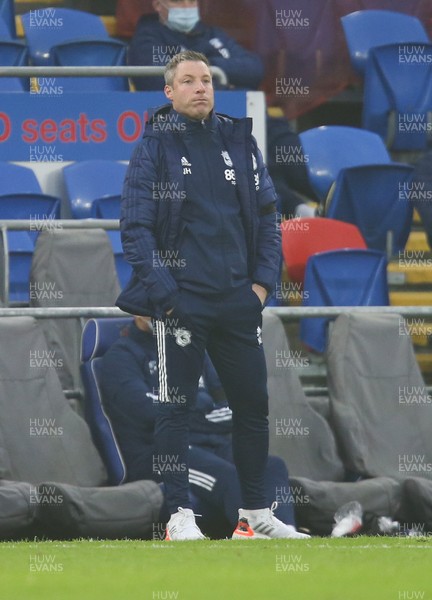 281120 - Cardiff City v Luton Town, Sky Bet Championship - Cardiff City manager Neil Harris looks on during the match