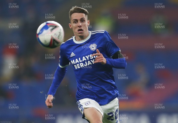 281120 - Cardiff City v Luton Town, Sky Bet Championship - Gavin Whyte of Cardiff City