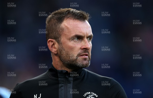 300822 - Cardiff City v Luton Town - SkyBet Championship - Luton Town Manager Nathan Jones