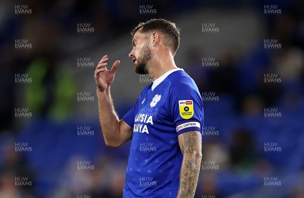 300822 - Cardiff City v Luton Town - SkyBet Championship - A dejected Joe Ralls of Cardiff City