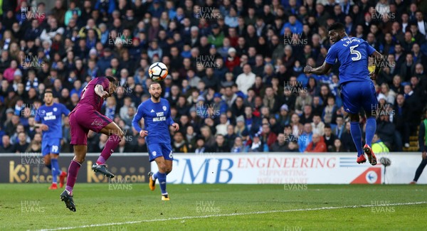 280118 - Cardiff City v Manchester City - FA Cup - Raheem Sterling of Manchester City scores a goal