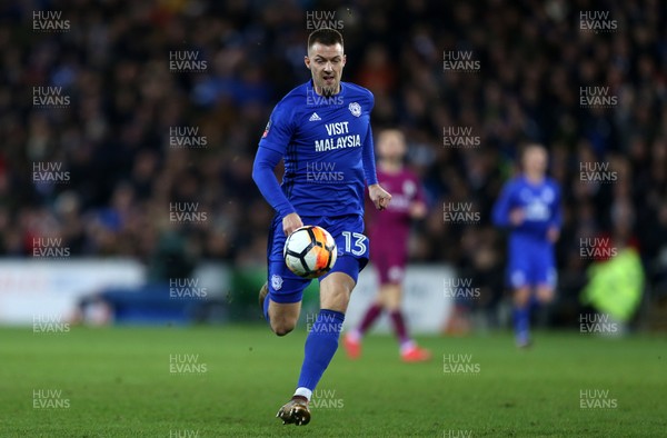 280118 - Cardiff City v Manchester City - FA Cup - Anthony Pilkington of Cardiff City