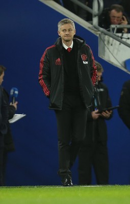 221218 - Cardiff City v Manchester United, Premier League - Manchester United manager Ole Gunnar Solskjaer during the match