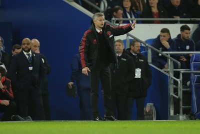 221218 - Cardiff City v Manchester United, Premier League - Manchester United manager Ole Gunnar Solskjaer during the match