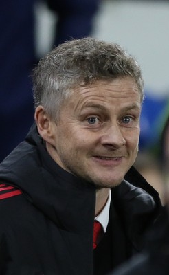 221218 - Cardiff City v Manchester United, Premier League - Manchester United manager Ole Gunnar Solskjaer at the start of the match