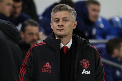 221218 - Cardiff City v Manchester United, Premier League - Manchester United manager Ole Gunnar Solskjaer at the start of the match