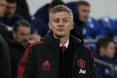 221218 - Cardiff City v Manchester United, Premier League - Manchester United manager Ole Gunnar Solskjaer at the start of the match