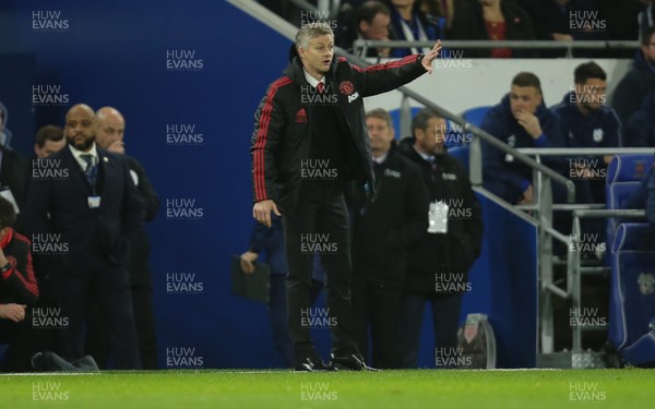 221218 - Cardiff City v Manchester United, Premier League - Manchester United manager Ole Gunnar Solskjaer during the match