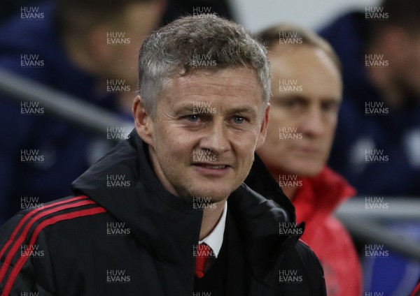 221218 - Cardiff City v Manchester United, Premier League - Manchester United manager Ole Gunnar Solskjaer at the start of the match