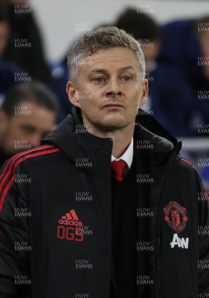 221218 - Cardiff City v Manchester United, Premier League - Manchester United manager Ole Gunnar Solskjaer at the start of the match