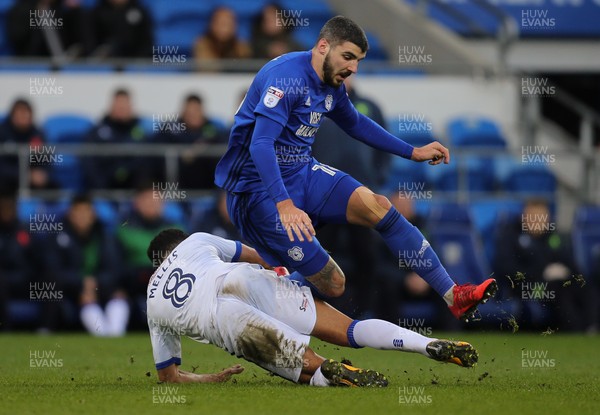 060118 - Cardiff City v Mansfield Town, Emirates FA Cup Round 3 - Callum Paterson of Cardiff City is challenged by Jacob Mellis of Mansfield Town