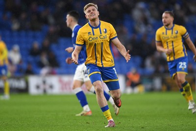 291125 - Cardiff City v Mansfield Town - Sky Bet League 1 - Will Evans of Mansfield