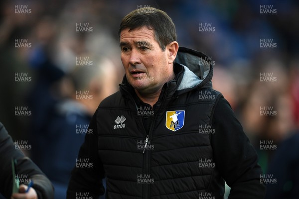 291125 - Cardiff City v Mansfield Town - Sky Bet League 1 - Nigel Clough, Mansfield Manager