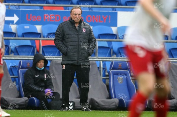 241020 - Cardiff City v Middlesbrough - SkyBet Championship - Middlesbrough Manager Neil Warnock