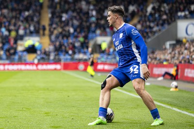 270424 - Cardiff City v Middlesbrough - Sky Bet Championship - Ollie Tanner of Cardiff City in action