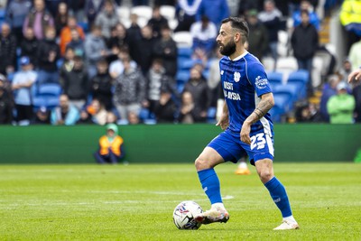 270424 - Cardiff City v Middlesbrough - Sky Bet Championship - Manolis Siopis of Cardiff City in action