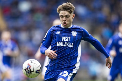 270424 - Cardiff City v Middlesbrough - Sky Bet Championship - Cian Ashford of Cardiff City in action