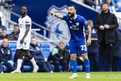 270424 - Cardiff City v Middlesbrough - Sky Bet Championship - Manolis Siopis of Cardiff City in action