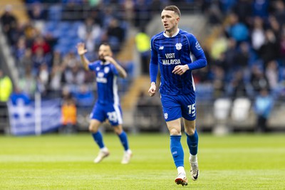 270424 - Cardiff City v Middlesbrough - Sky Bet Championship - David Turnbull of Cardiff City in action