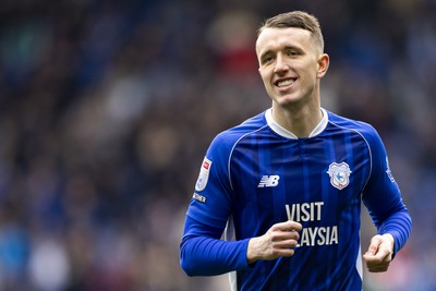 270424 - Cardiff City v Middlesbrough - Sky Bet Championship - David Turnbull of Cardiff City in action