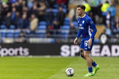 270424 - Cardiff City v Middlesbrough - Sky Bet Championship - Ollie Tanner of Cardiff City in action