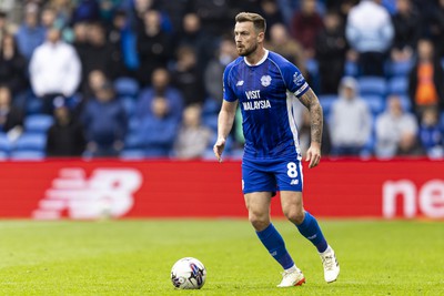 270424 - Cardiff City v Middlesbrough - Sky Bet Championship - Joe Ralls of Cardiff City in action