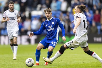 270424 - Cardiff City v Middlesbrough - Sky Bet Championship - Cian Ashford of Cardiff City in action