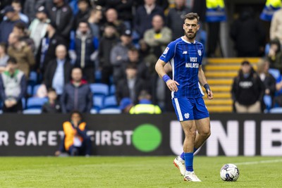 270424 - Cardiff City v Middlesbrough - Sky Bet Championship - Dimitris Goutas of Cardiff City in action