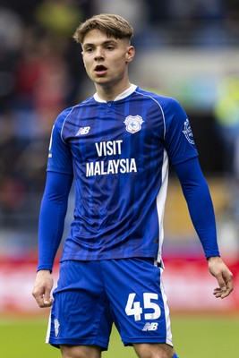 270424 - Cardiff City v Middlesbrough - Sky Bet Championship - Cian Ashford of Cardiff City in action