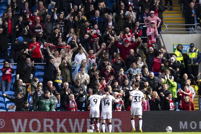 270424 - Cardiff City v Middlesbrough - Sky Bet Championship - Alex Gilbert of Middlesbrough celebrates scoring his sides fourth goal