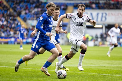 270424 - Cardiff City v Middlesbrough - Sky Bet Championship - Josh Bowler of Cardiff City in action