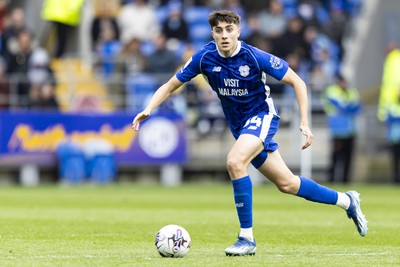 270424 - Cardiff City v Middlesbrough - Sky Bet Championship - Joel Colwill of Cardiff City in action