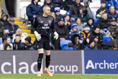 270424 - Cardiff City v Middlesbrough - Sky Bet Championship - Cardiff City goalkeeper Ethan Hovarth in action