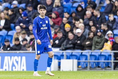 270424 - Cardiff City v Middlesbrough - Sky Bet Championship - Luey Giles of Cardiff City is substituted on