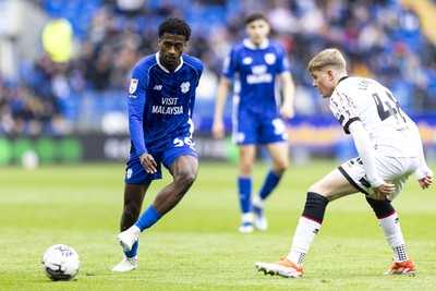 270424 - Cardiff City v Middlesbrough - Sky Bet Championship - Raheem Conte of Cardiff City in action